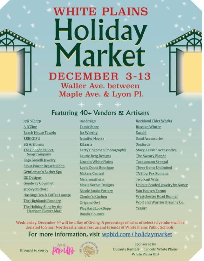 White Plains Holiday Market | Emma Westchester